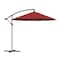 Nature Spring Patio Umbrella, Cantilever Hanging Outdoor Shade, Easy Crank, Base for Table, Deck, 10-foot (Red) 239102JRI - alternate 1